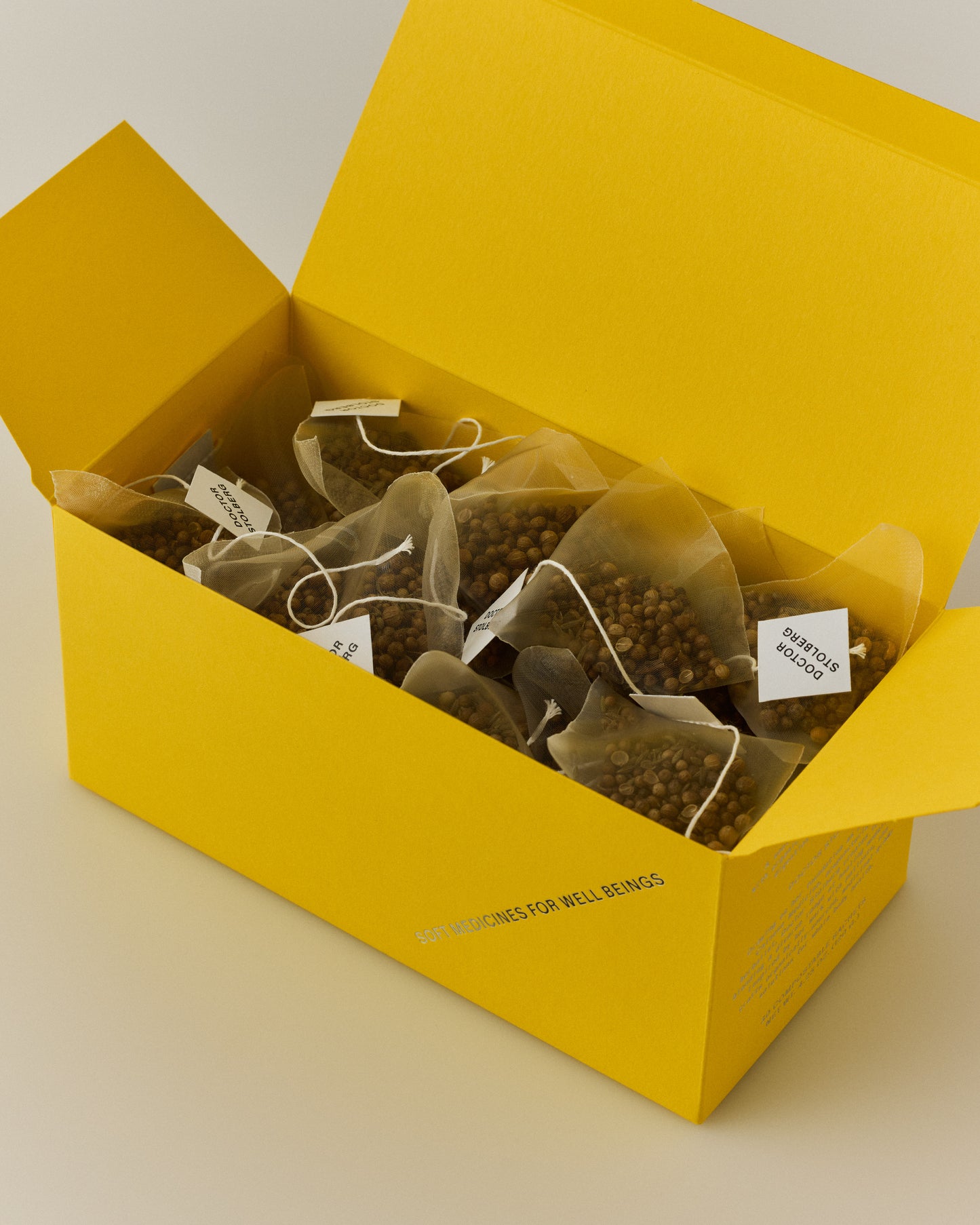 Open Rest + Digest Tea box with sachets inside